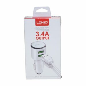 Cargador Para Auto 2 Puertos USB LDNIO 3,4 A