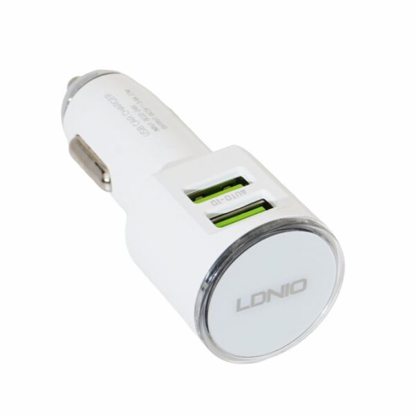Cargador Para Auto 2 Puertos USB LDNIO 3,4 A - Imagen 2