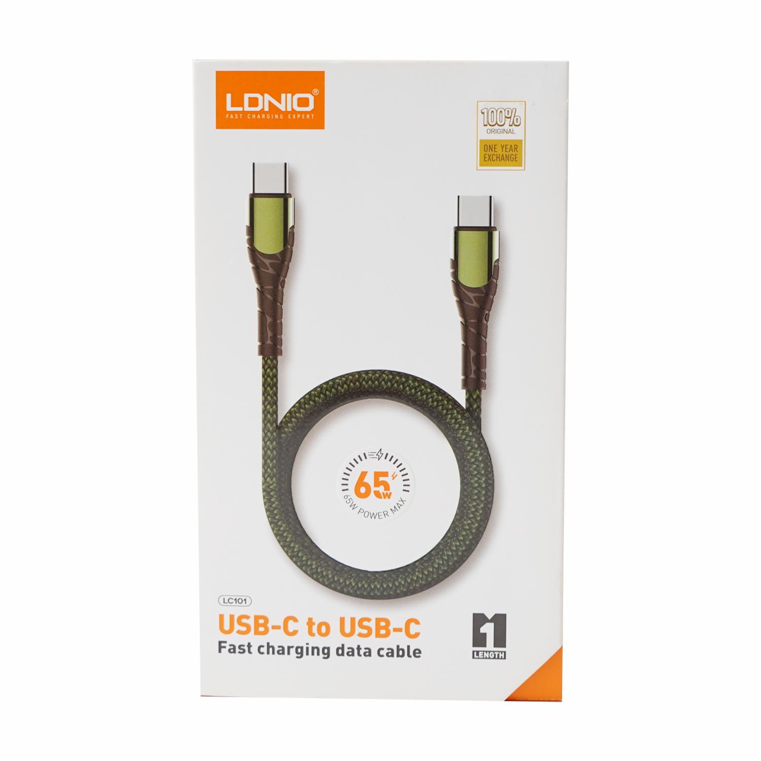 Cable Tipo-C 65W LDNIO 1 Metro - Imagen 2