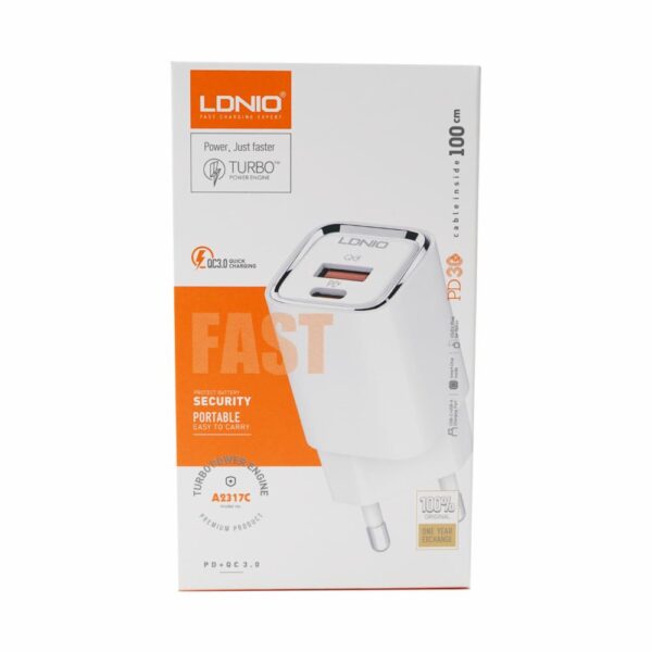 Cargador De Pared A2317C LDNIO QC3.0 - Imagen 3