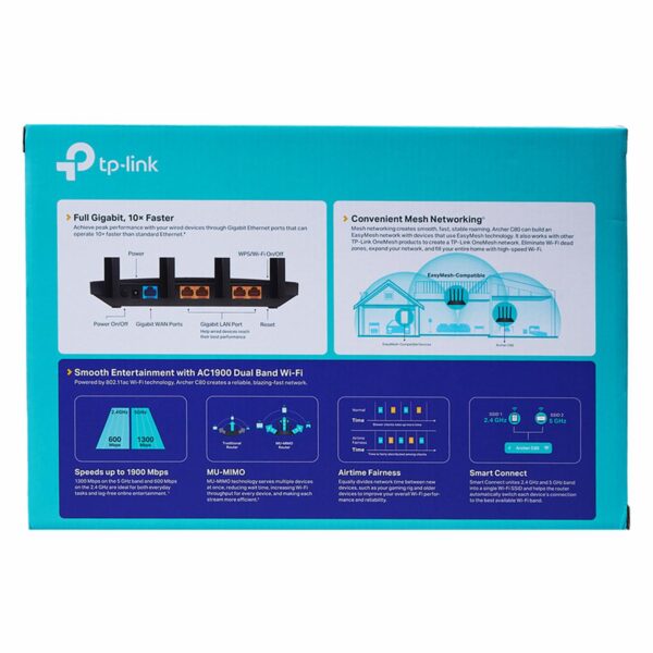 Router Archer C80 AC1900 TP-LINK 1300 Mbps - Imagen 4
