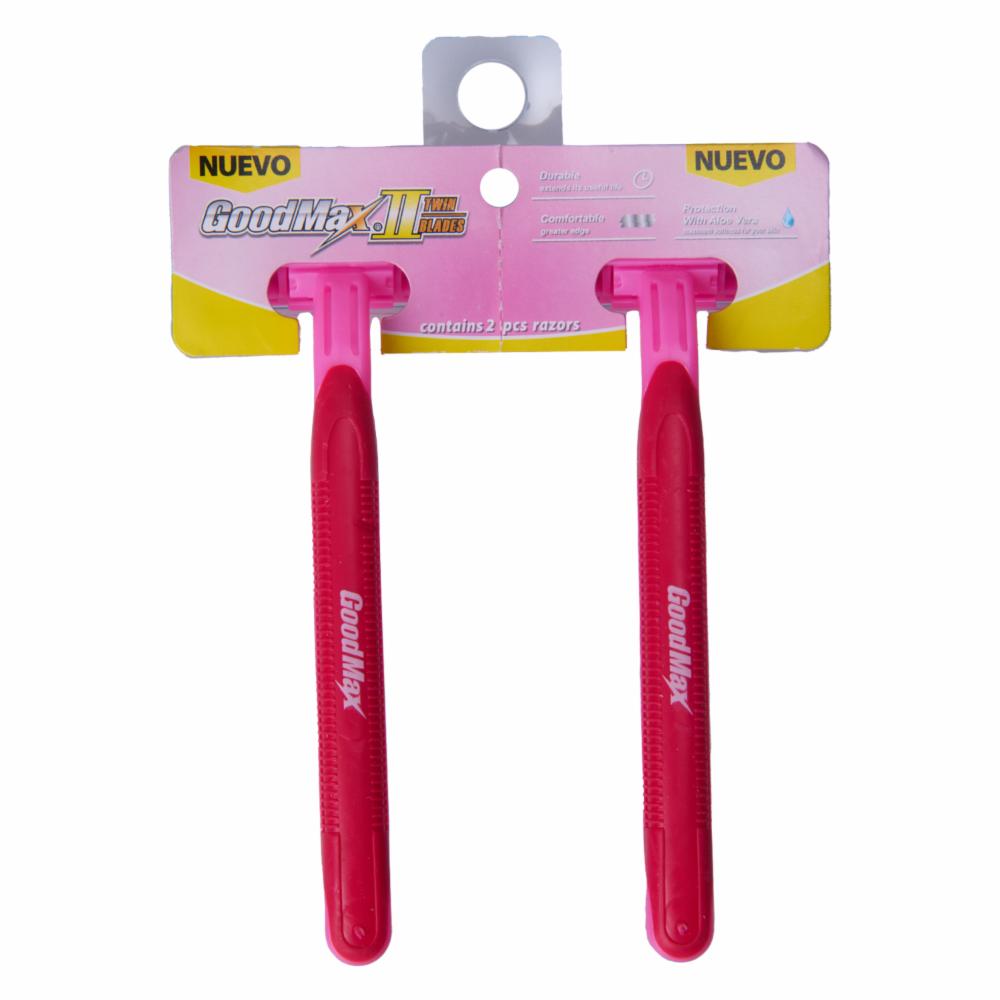 Afeitadora Desechable Para Mujer 2 Cuchillas X2 GOODMAX 1 X 2 Unidades - Imagen 2