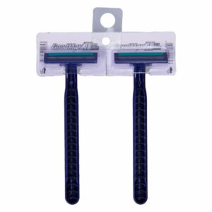 Afeitadora Desechable Caballero Azul 2 Cuchillas GOODMAX X 2 Uds