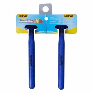 Afeitadora Desechable Caballero Azul 2 Cuchillas GOODMAX X 2 Uds