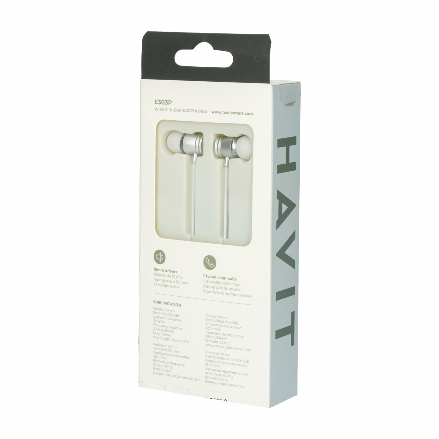 Audífonos Wired HV-E303PW HAVIT Con Cable - Imagen 2