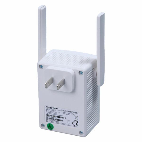 Extensor Repetidor WRE12C AC1200 2 Antenas Dual Band HIKVISION 1200 Mbps - Imagen 2