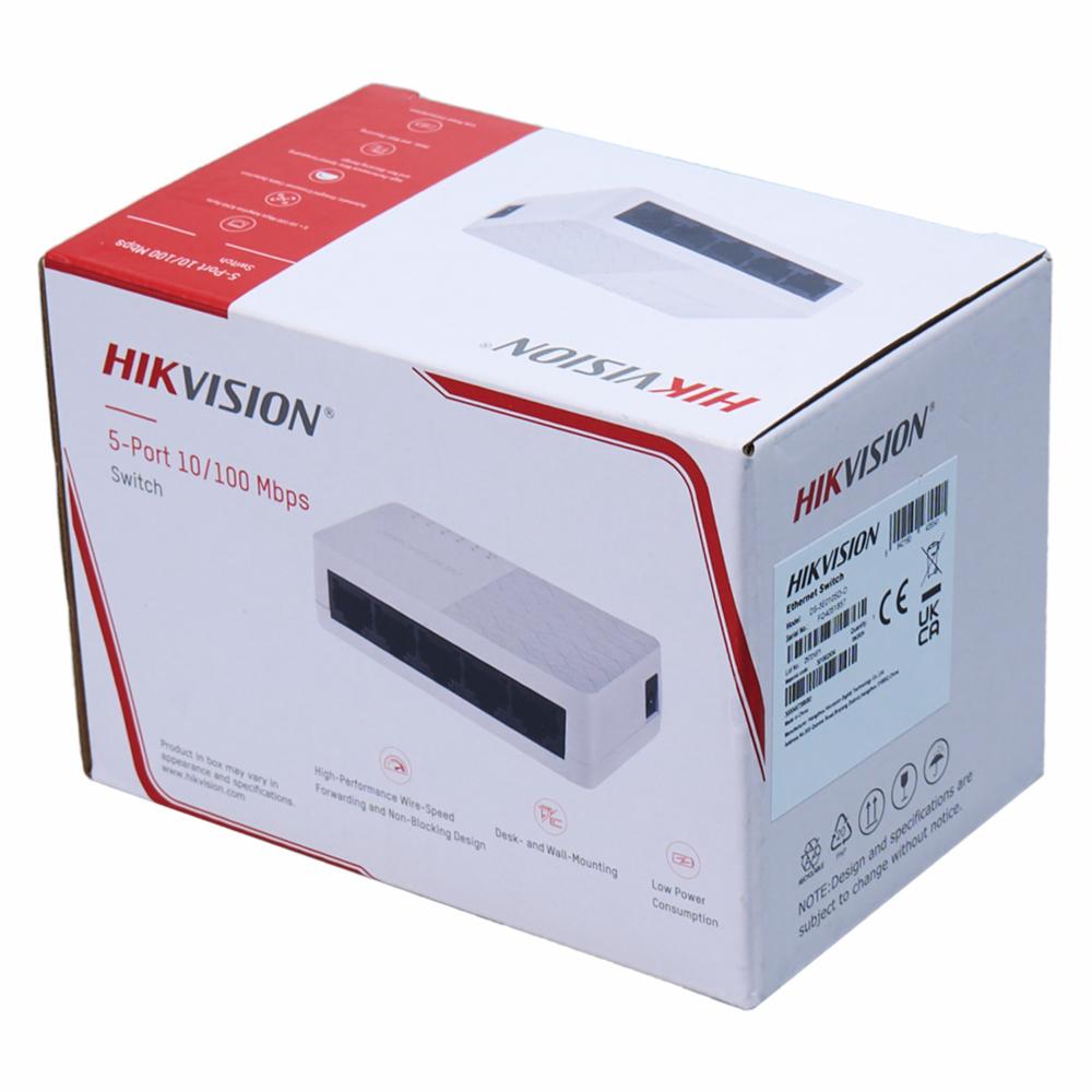 Switch 5 Puertos Plástico HIKVISION 10 / 100 Mbps - Imagen 3