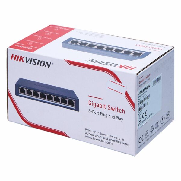 Switch Gigabit 8 Puertos Metálico HIKVISION 1000 Mbps - Imagen 3