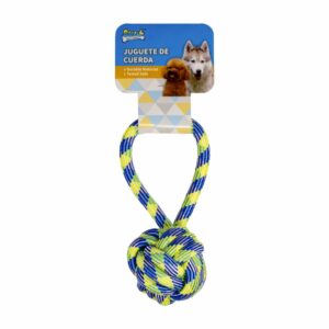Juguete De Perro Cuerda Verde Fosforescente SOLEIL PET'S WORLD 1 Pieza