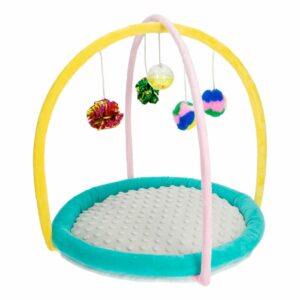 Cama Para Mascota Dormir Y Jugar Con Juguetes Colgados SOLEIL PET'S WORLD 1 Pieza