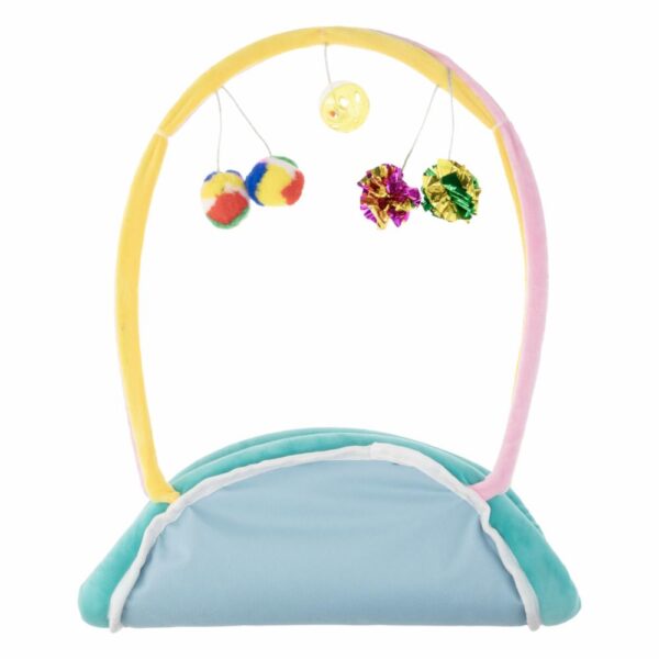 Cama Para Mascota Dormir Y Jugar Con Juguetes Colgados SOLEIL PET'S WORLD 1 Pieza - Imagen 2