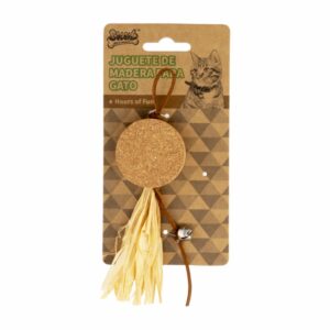 Juguete De Gato Madera Y Yute SOLEIL PET'S WORLD 1 Pieza