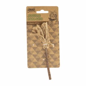 Juguete De Gato Escobilla De Yute SOLEIL PET'S WORLD 1 Pieza