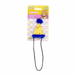 Juguete Para Gato Gorro De Cumpleaños Con Catnip SOLEIL PET'S WORLD 1 Pieza