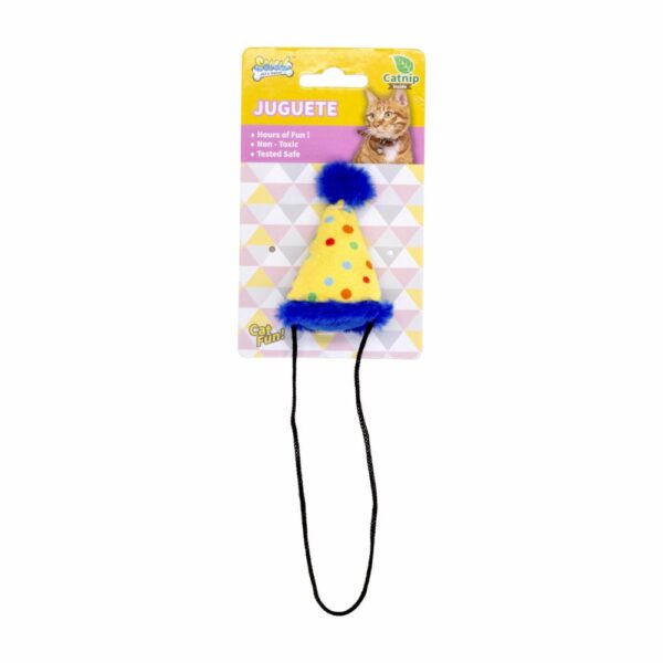 Juguete Para Gato Gorro De Cumpleaños Con Catnip SOLEIL PET'S WORLD 1 Pieza