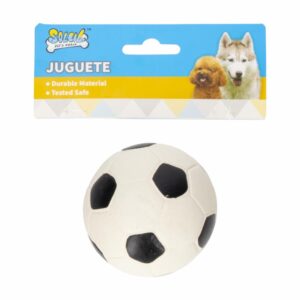 Juguete De Perro Pelota De Futbol Látex SOLEIL PET'S WORLD 1 Pieza
