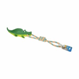 Juguete De Perro Cocodrilo Con Cuerda SOLEIL PET'S WORLD 1 Pieza