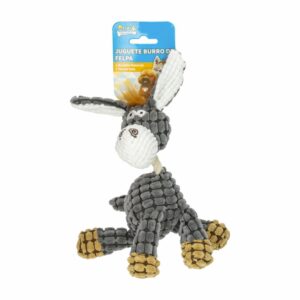 Juguete De Perro Burro De Felpa SOLEIL PET'S WORLD 1 Pieza
