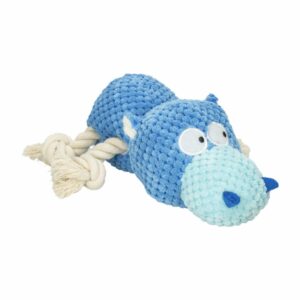 Juguete De Perro Hipopótamo De Felpa SOLEIL PET'S WORLD 1 Pieza