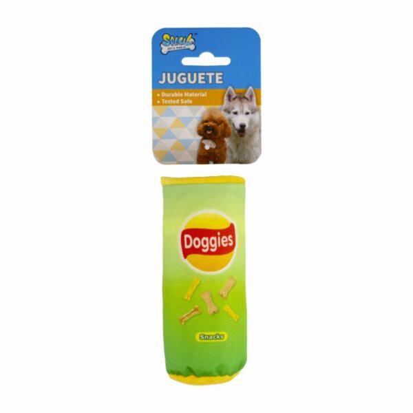 Juguete De Perro Diseño Lata De Papas Fritas SOLEIL PET'S WORLD 1 Pieza