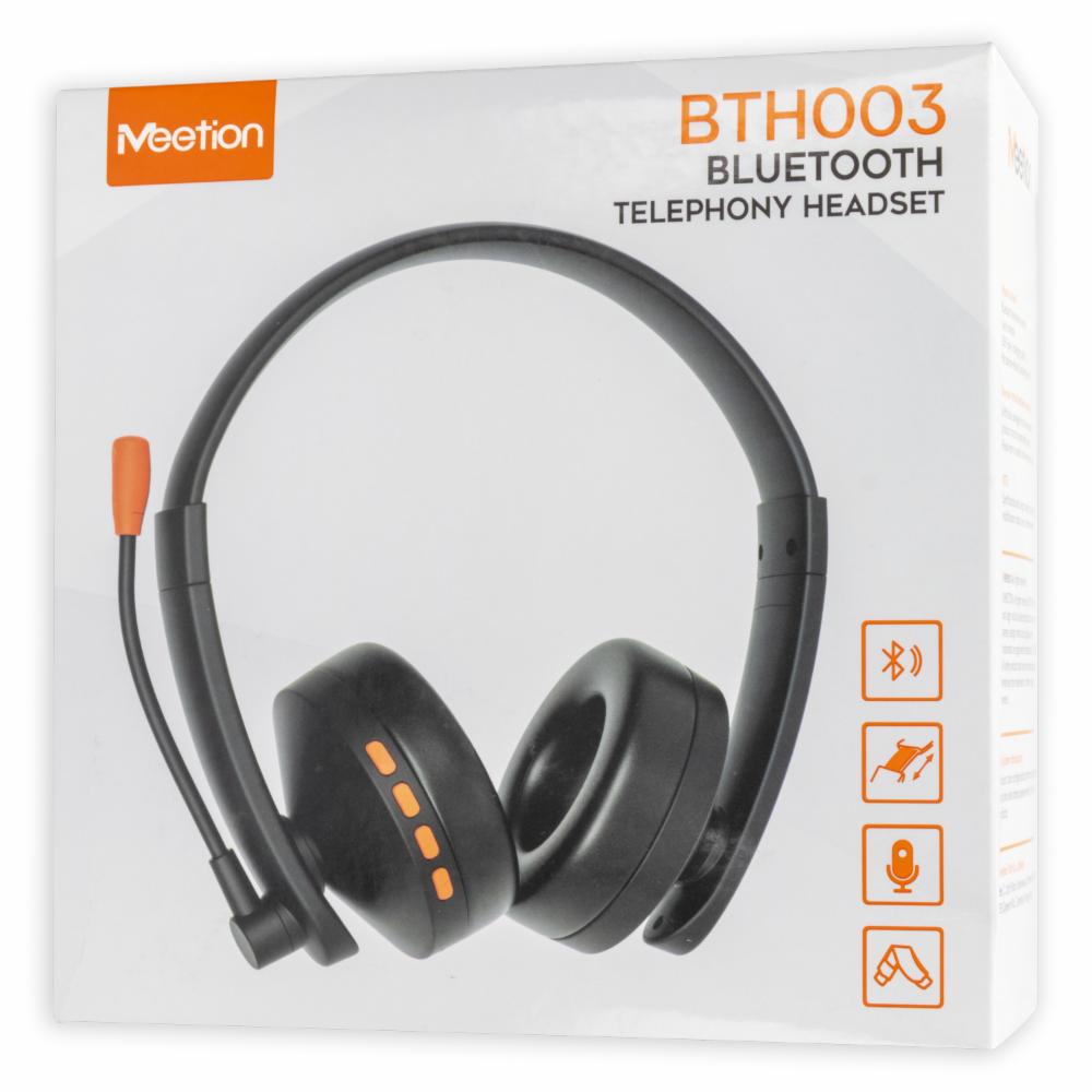 Audífonos Bluetooth Tipo Diadema Con Micrófono Negro MEETION Bluetooth - Imagen 2