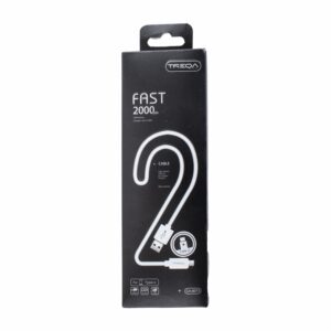Cable Tipo C Blanco TREQA 2 Metros