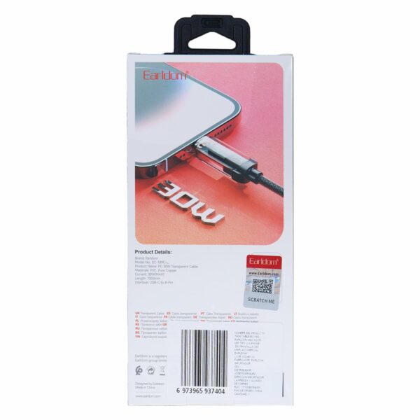 Cable Cargador Tipo C - Iphone EARLDOM 30 W - Imagen 2
