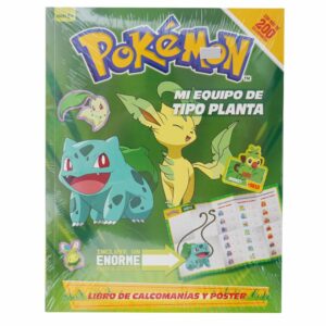 Libro Pokémon Mi Equipo 3 T.Fuego / Eléctrico / Planta / Agua IMAGINE 8 Páginas