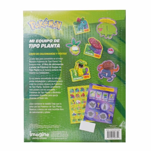Libro Pokémon Mi Equipo 3 T.Fuego / Eléctrico / Planta / Agua IMAGINE 8 Páginas - Imagen 2