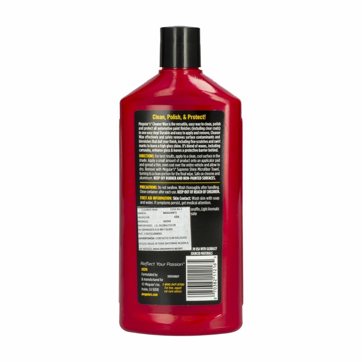 Líquido Limpiador Abrillantador Y Protector Para Autos MEGUIAR’S 473 Ml