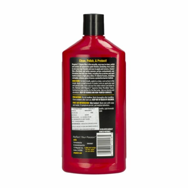 Líquido Limpiador Abrillantador Y Protector Para Autos MEGUIARS 473 Ml - Imagen 2