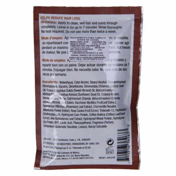Tratamiento De Cabello Jojoba Oil DIFEEL 50 G - Imagen 2