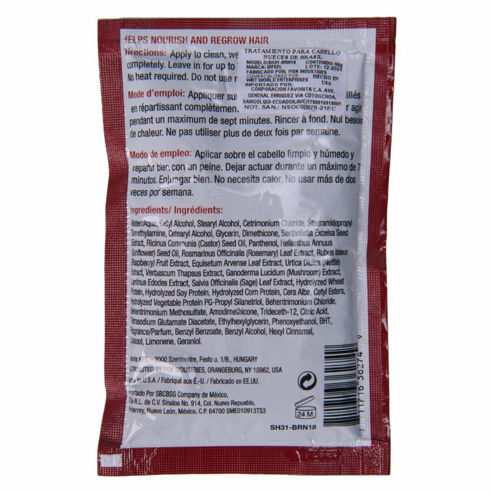 Tratamiento De Cabello Brazil Nut Oil DIFEEL 75 Ml - Imagen 2