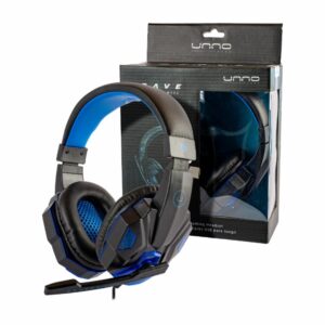 Audífonos Con Micrófono Gamer Brave Negro UNNO USB 2.0