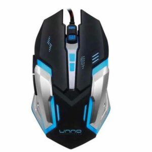 Mouse Brave Para Jugadores Negro UNNO TEKNO USB