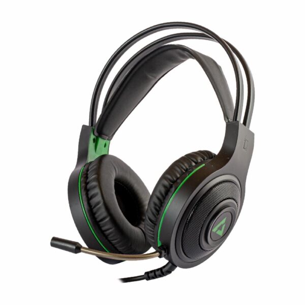 Audífonos Con Micrófono Gamer Brave  Verde UNNO 3.5 Mm - Imagen 2