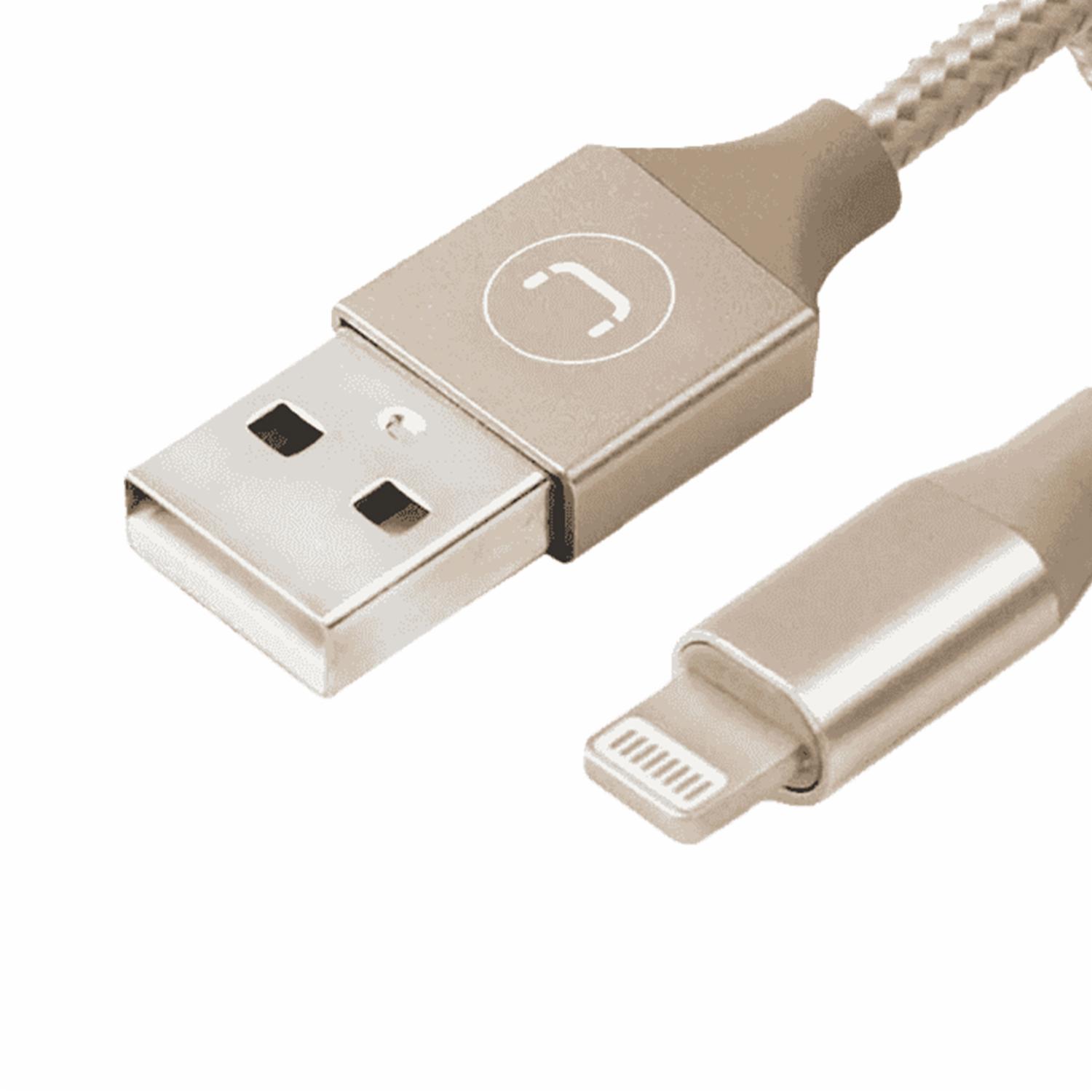 Cable Para Celular Lightning A USB CB4061GD UNNO TEKNO 1 Metro - Imagen 2