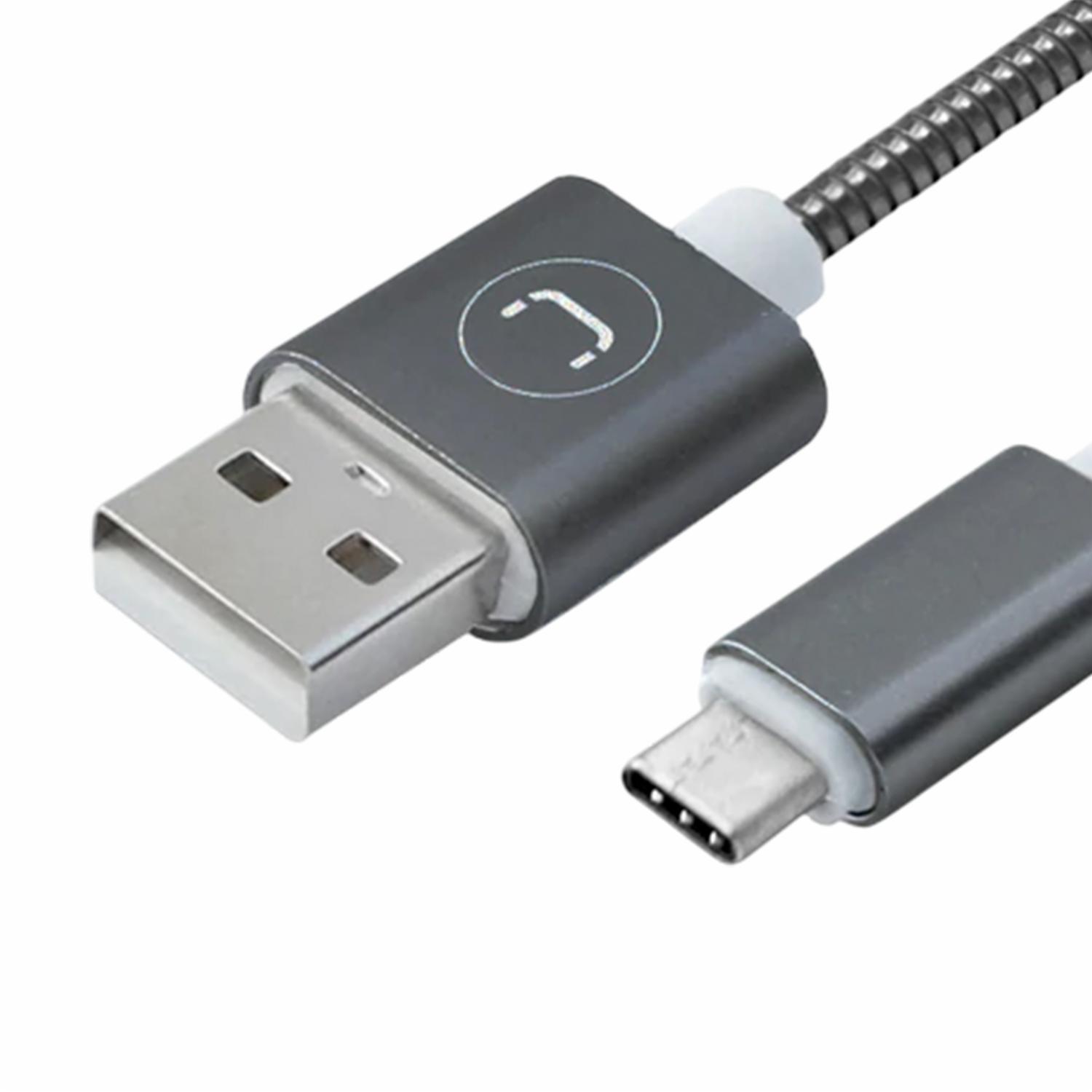 Cable Para Celular Tipo-C CB4063GY UNNO TEKNO 1,5 Metros - Imagen 2