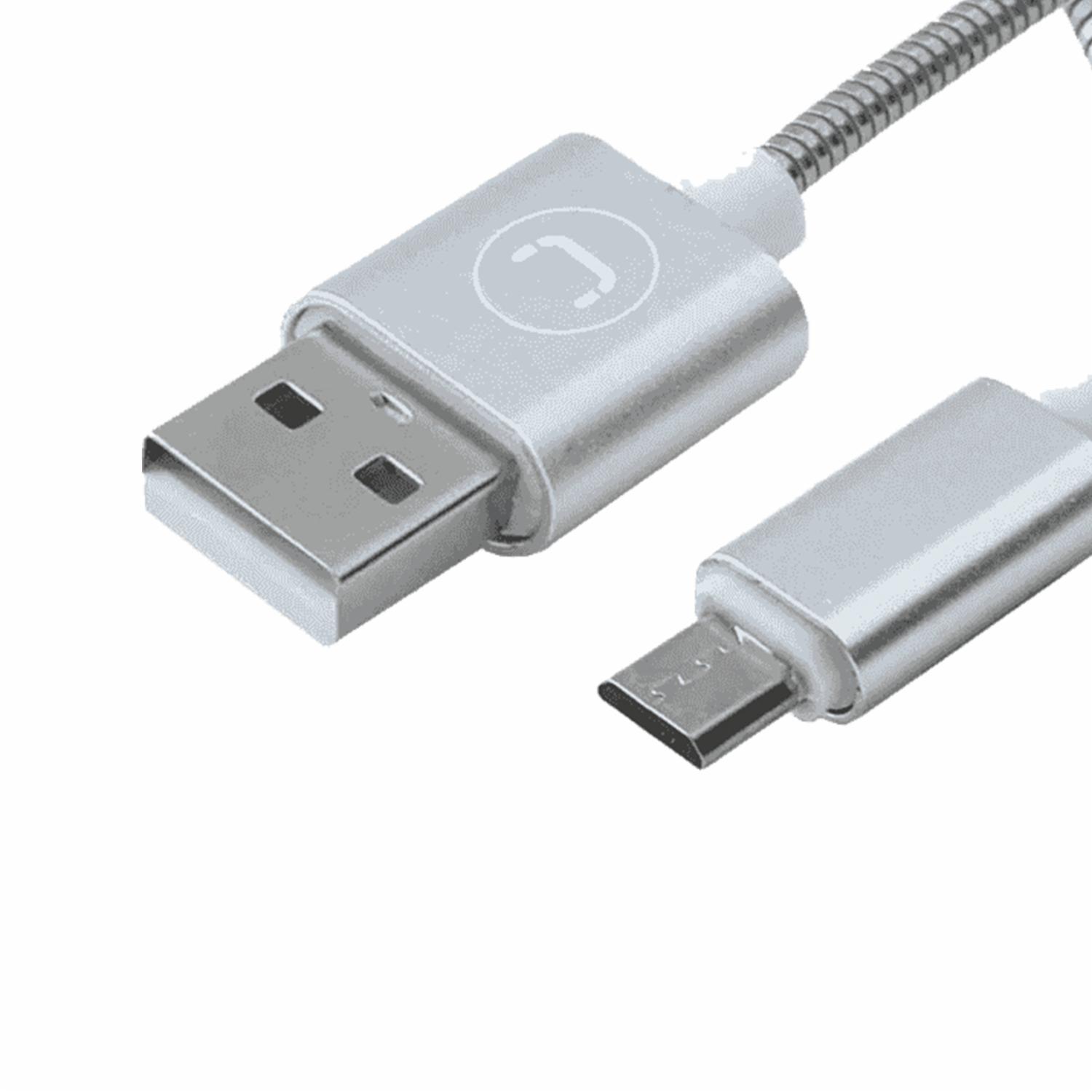 Cable Para Celular Micro USB CB4063SV UNNO TEKNO 1 Metro - Imagen 2