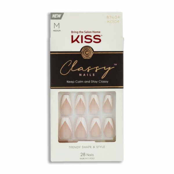 Uñas Postizas Medianas Classy KISS X 28 Uds