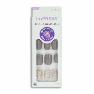 Uñas Press On Puntos Rosa IMPRESS X 30 Uds