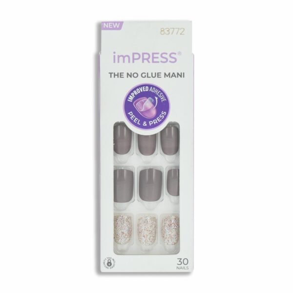 Uñas Press On Puntos Rosa IMPRESS X 30 Uds