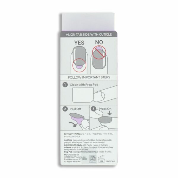 Uñas Press On Puntos Rosa IMPRESS X 30 Uds - Imagen 2