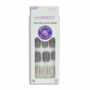 Uñas Press On Con Brillos IMPRESS X 30 Uds