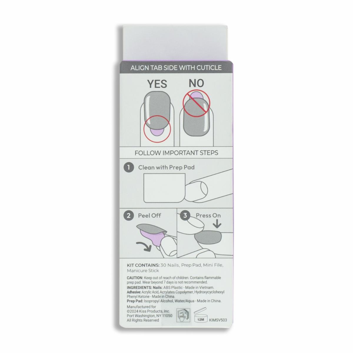 Uñas Press On Con Brillos IMPRESS X 30 Uds - Imagen 2