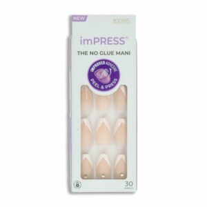 Uñas Press On Tan Francese IMPRESS X 30 Uds