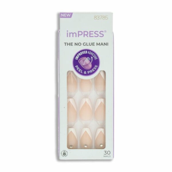 Uñas Press On Tan Francese IMPRESS X 30 Uds