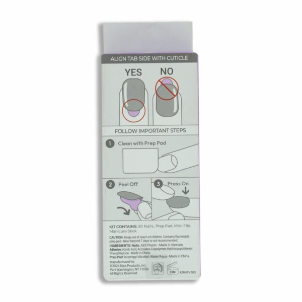 Uñas Press On Tan Francese IMPRESS X 30 Uds - Imagen 2