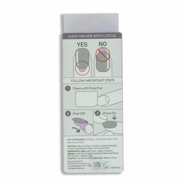 Uñas Press On Tan Francese IMPRESS X 30 Uds - Imagen 2