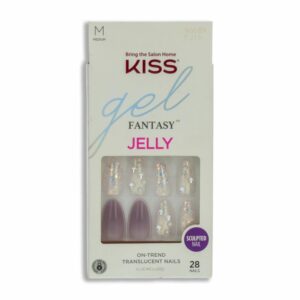 Uñas Postizas Medinas Gel Fantasy Jelly KISS X 28 Uds
